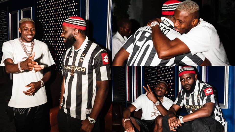 Super Eagles Star Victor Osimhen Hangs Out with Odumodublvck in Lagos”